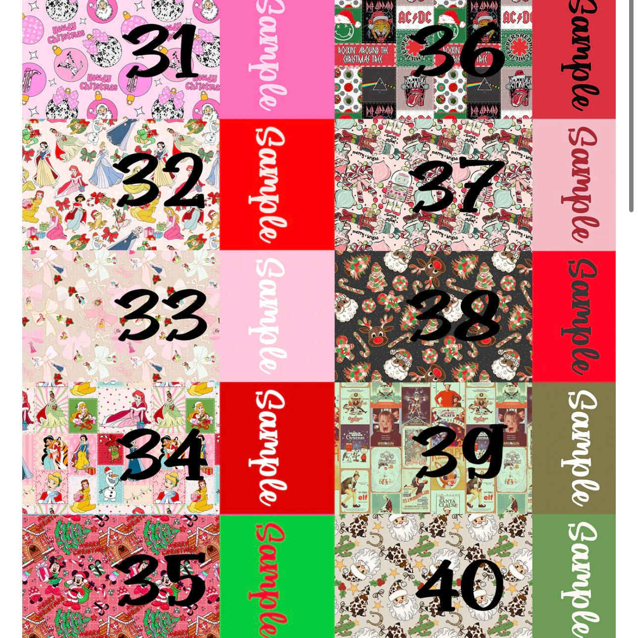 Holiday Name Bows (2)