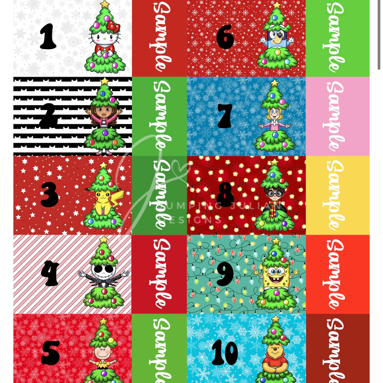 Holiday Name Bows (3)