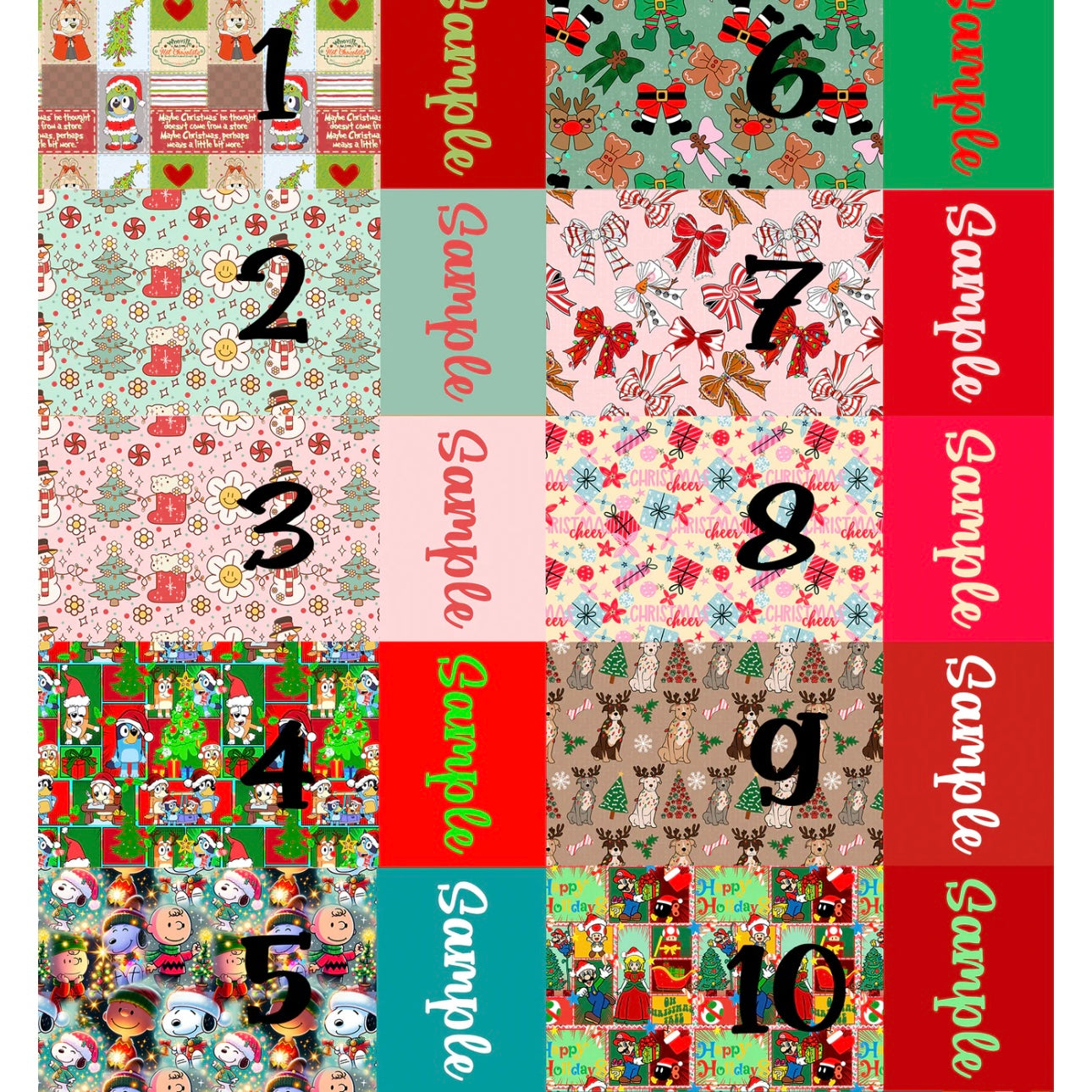 Holiday Name Bows (2)