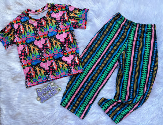 RTS 5T Barrel Pants With Birch Tee (full length)