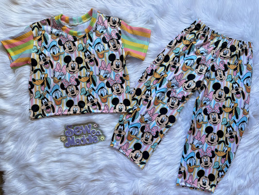 RTS 4T Barrel Pants With Birch Tee (high hip cut)